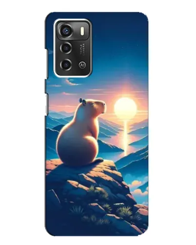 Чохол для ZTE Blade A52 з картинкою «Захід сонця з капібарою» Чохол для ZTE Blade A52 з картинкою «Захід сонця з капібарою»