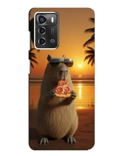 Чохол для ZTE Blade A52 з картинкою «Капібара з піцою» Чохол для ZTE Blade A52 з картинкою «Капібара з піцою»
