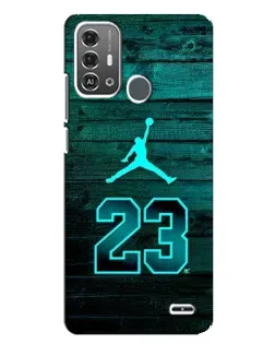 Чохол для ZTE Blade A53 Pro з картинкою «Jordan Cyan 23»