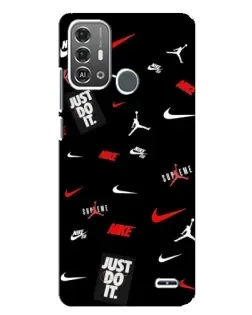 Чохол для ZTE Blade A53 Pro з картинкою «Nike Mix Pattern»