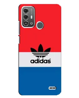Чехол для ZTE Blade A53 Pro с картинкой «Ретро блоки Adidas»