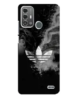 Чехол для ZTE Blade A53 Pro с картинкой «Абстрактный дым Adidas»
