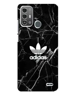 Чехол для ZTE Blade A53 Pro с картинкой «Белый мрамор Adidas»