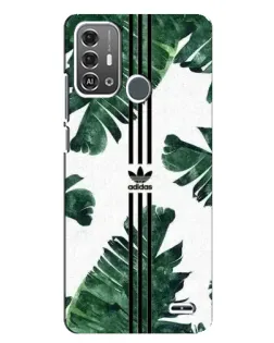 Чехол для ZTE Blade A53 Pro с картинкой «Пальмовые листья адидас»