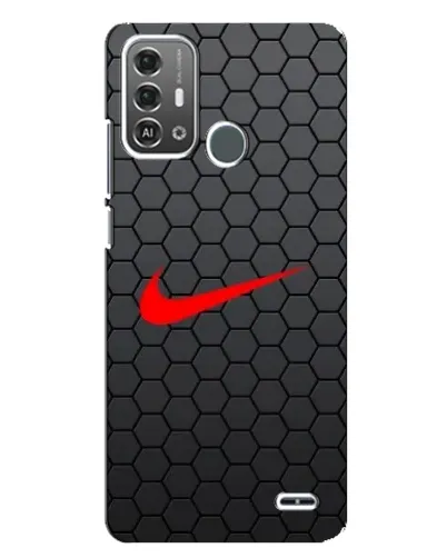 Чехол для ZTE Blade A53 Pro с картинкой «Nike — карбоновая сетка»