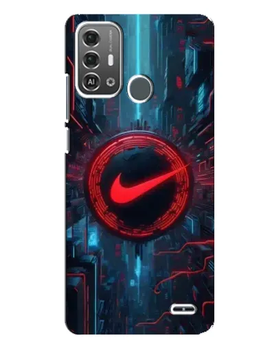 Чехол для ZTE Blade A53 Pro с картинкой «Техногенный стиль Nike»