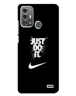 Чехол для ZTE Blade A53 Pro с картинкой «Текстовый принт Nike»