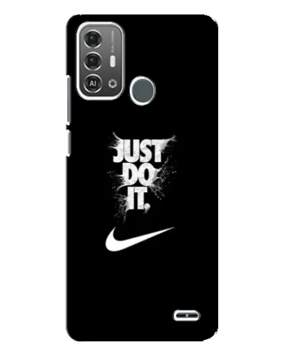 Чехол для ZTE Blade A53 Pro с картинкой «Текстовый принт Nike»