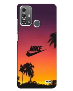 Чехол для ZTE Blade A53 Pro с картинкой «Nike на закате солнца»
