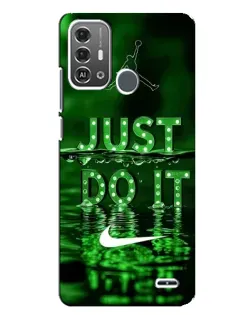 Чехол для ZTE Blade A53 Pro с картинкой «Зеленый неоновый Nike»