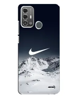Чехол для ZTE Blade A53 Pro с картинкой «Nike — зимние горы»