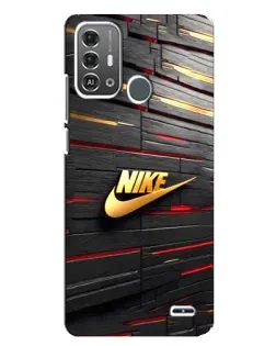 Чехол для ZTE Blade A53 Pro с картинкой «Золотой Nike на металле»