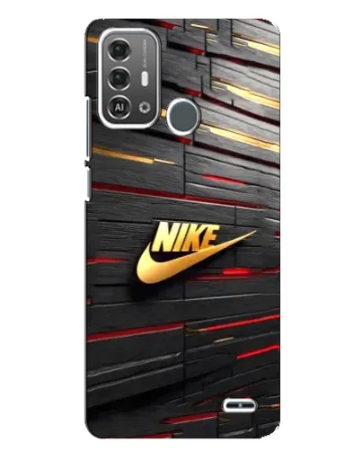 Чехол для ZTE Blade A53 Pro с картинкой «Золотой Nike на металле»