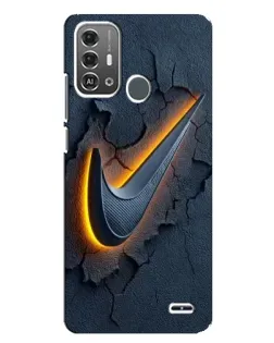 Чехол для ZTE Blade A53 Pro с картинкой «Объемный логотип Найк»