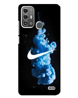Чехол для ZTE Blade A53 Pro с картинкой «Nike и синий дым»