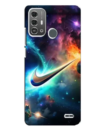 Чехол для ZTE Blade A53 Pro с картинкой «Космический Nike Swoosh»