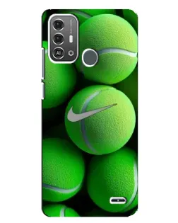 Чехол для ZTE Blade A53 Pro с картинкой «Теннисные мячи Найк»