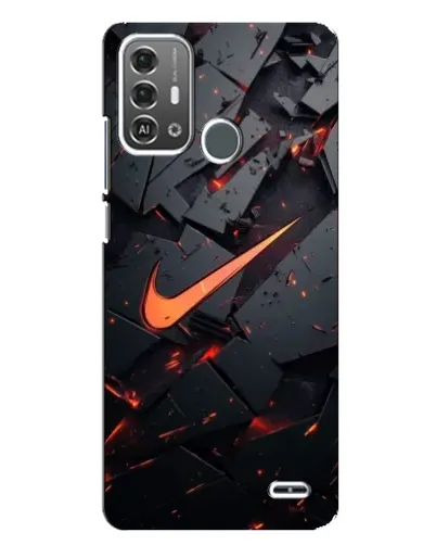 Чехол для ZTE Blade A53 Pro с картинкой «Nike — эффект разломов»