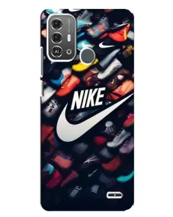 Чехол для ZTE Blade A53 Pro с картинкой «Коллекция кроссовок Nike»