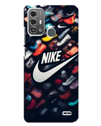 Чехол для ZTE Blade A53 Pro с картинкой «Коллекция кроссовок Nike»