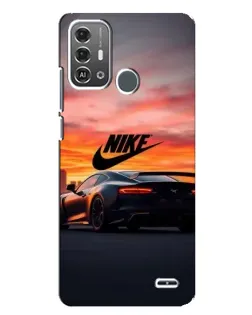 Чехол для ZTE Blade A53 Pro с картинкой «Nike и суперкар»