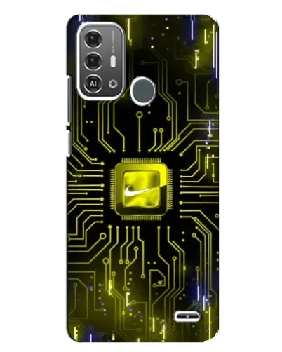 Чехол для ZTE Blade A53 Pro с картинкой «Nike — золотая искра»