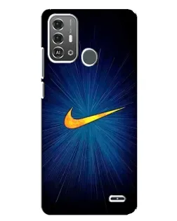 Чехол для ZTE Blade A53 Pro с картинкой «Синий пульс Nike»