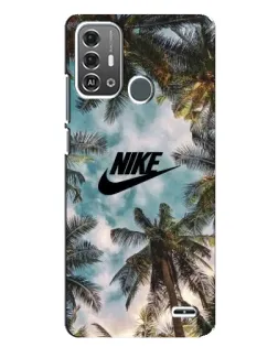 Чехол для ZTE Blade A53 Pro с картинкой «Тропический принт Nike»