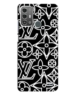 Чохол для ZTE Blade A53 Pro з картинкою «Чорно-білий візерунок LV» Чохол для ZTE Blade A53 Pro з картинкою «Чорно-білий візерунок LV»
