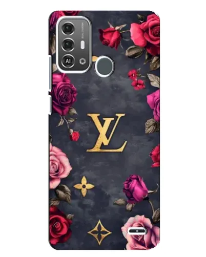 Чехол для ZTE Blade A53 Pro с картинкой «Цветочный Louis Vuitton»