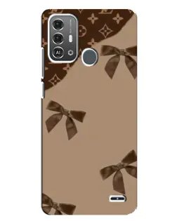 Чехол для ZTE Blade A53 Pro с картинкой «LV — кофейный атлас»