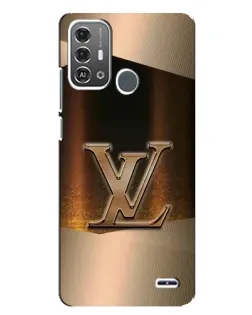 Чехол для ZTE Blade A53 Pro с картинкой «LV — золотое сияние»