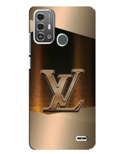 Чехол для ZTE Blade A53 Pro с картинкой «LV — золотое сияние»