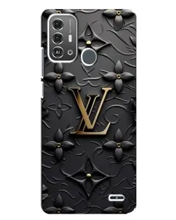 Чехол для ZTE Blade A53 Pro с картинкой «Кожаная текстура LV»