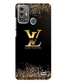Чехол для ZTE Blade A53 Pro с картинкой «LV — золотые искры»
