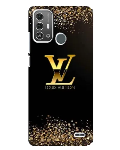 Чехол для ZTE Blade A53 Pro с картинкой «LV — золотые искры»