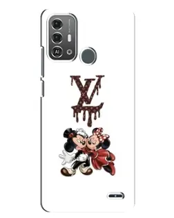 Чехол для ZTE Blade A53 Pro с картинкой «LV и Микки Маус»