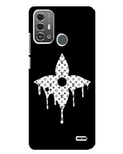 Чехол для ZTE Blade A53 Pro с картинкой «Цветочная монограмма»