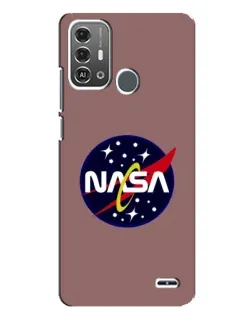 Чехол для ZTE Blade A53 Pro с картинкой «NASA — ретро космос»