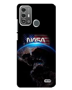 Чехол для ZTE Blade A53 Pro с картинкой «Земля из космоса NASA»