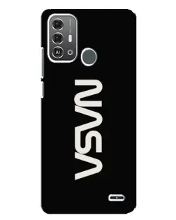 Чехол для ZTE Blade A53 Pro с картинкой «NASA — вертикальный логотип»