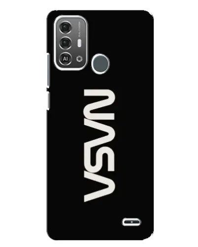 Чехол для ZTE Blade A53 Pro с картинкой «NASA — вертикальный логотип»