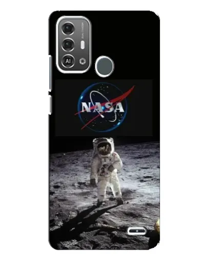 Чехол для ZTE Blade A53 Pro с картинкой «Астронавт на Луне»