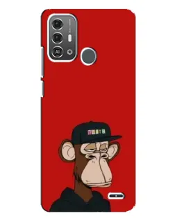 Чохол для ZTE Blade A53 Pro з картинкою «Bored Ape — червоний фон» Чохол для ZTE Blade A53 Pro з картинкою «Bored Ape — червоний фон»