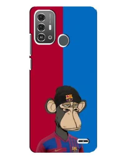 Чехол для ZTE Blade A53 Pro с картинкой «Bored Ape — фанат Барсы» Чехол для ZTE Blade A53 Pro с картинкой «Bored Ape — фанат Барсы»