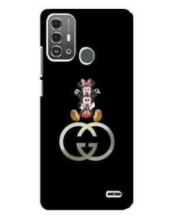 Чехол для ZTE Blade A53 Pro с картинкой «Минни Маус на лого»