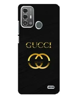 Чехол для ZTE Blade A53 Pro с картинкой «Золотой логотип Gucci»