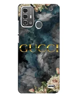 Чехол для ZTE Blade A53 Pro с картинкой «Абстрактные цветы Gucci»