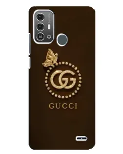Чехол для ZTE Blade A53 Pro с картинкой «Gucci — золотая бабочка»