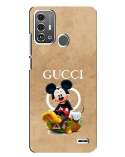 Чехол для ZTE Blade A53 Pro с картинкой «Микки Маус Gucci — крафт»